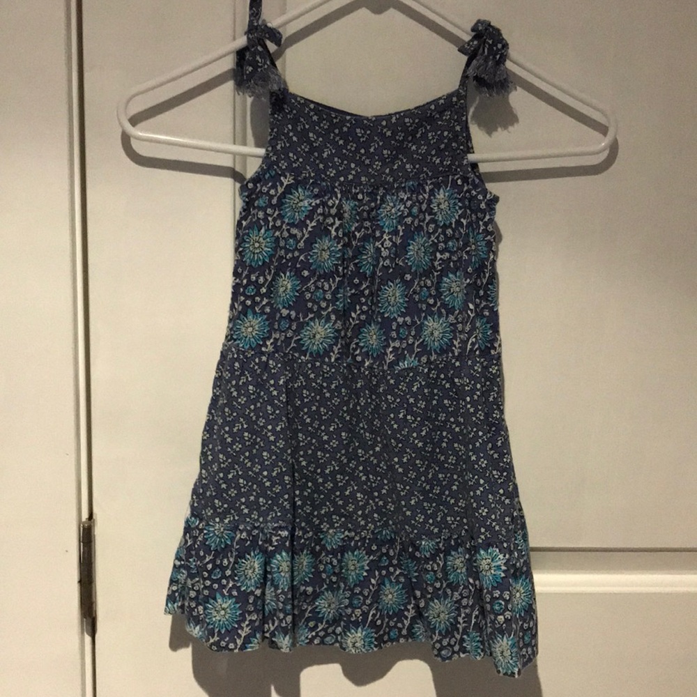 Baby Gap 4T Blue Sunflower Dress